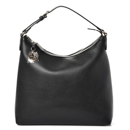 Gucci Dollar Calfskin GG Hobo Black 1 of 7