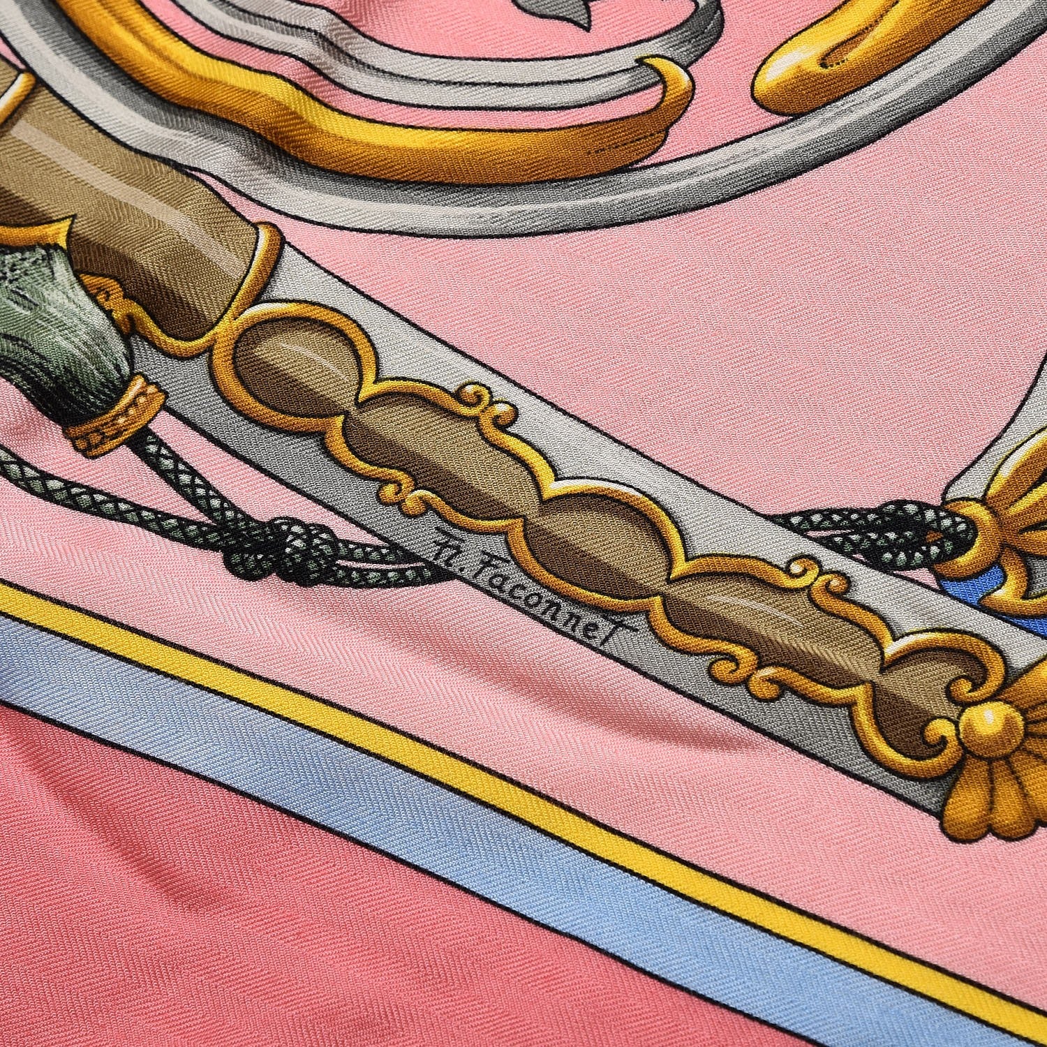 Hermes Silk Cashmere Daimyo Princes Du Soleil Levant Shawl 140 3 of 8