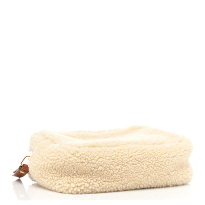 Saint Laurent Shearling Monogram Lou Belt Bag Beige 4 of 9