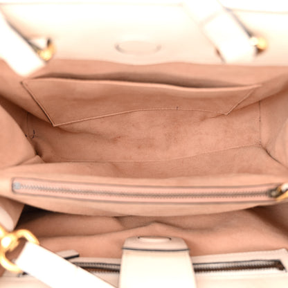 Gucci Calfskin Matelasse Small GG Marmont Tote White 5 of 15