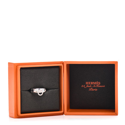 Hermes Sterling Silver PM Collier De Chien Ring 53 6.5 5 of 5