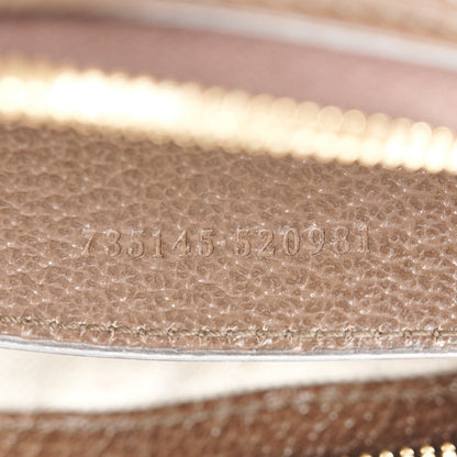 Gucci GG Supreme Monogram Textured Dollar Calfskin Small Ophidia Hobo Beige Ebony New Acero 7 of 11