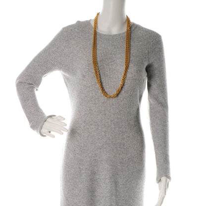 Chanel Triple Chain Long Necklace Gold 2 of 4