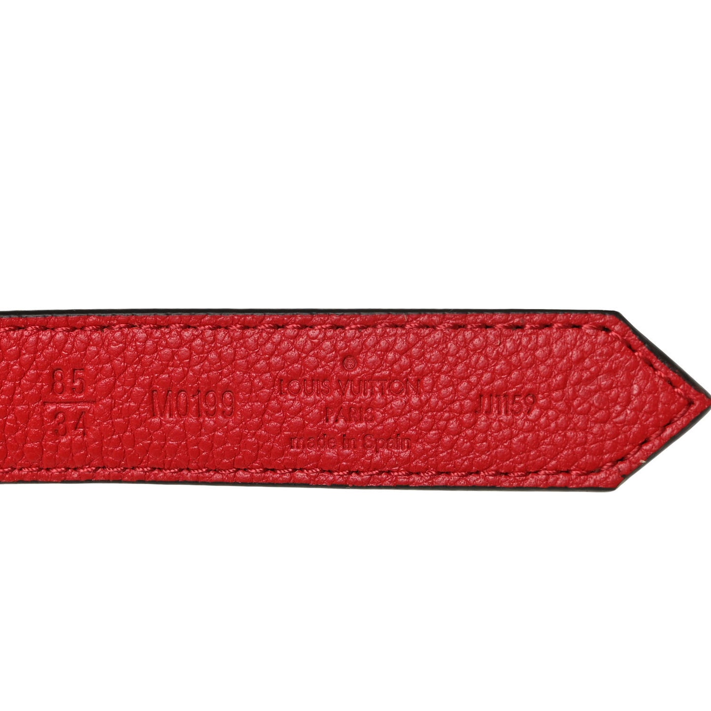 Monogram 20mm LV Circle Reversible Belt 85 34 Red