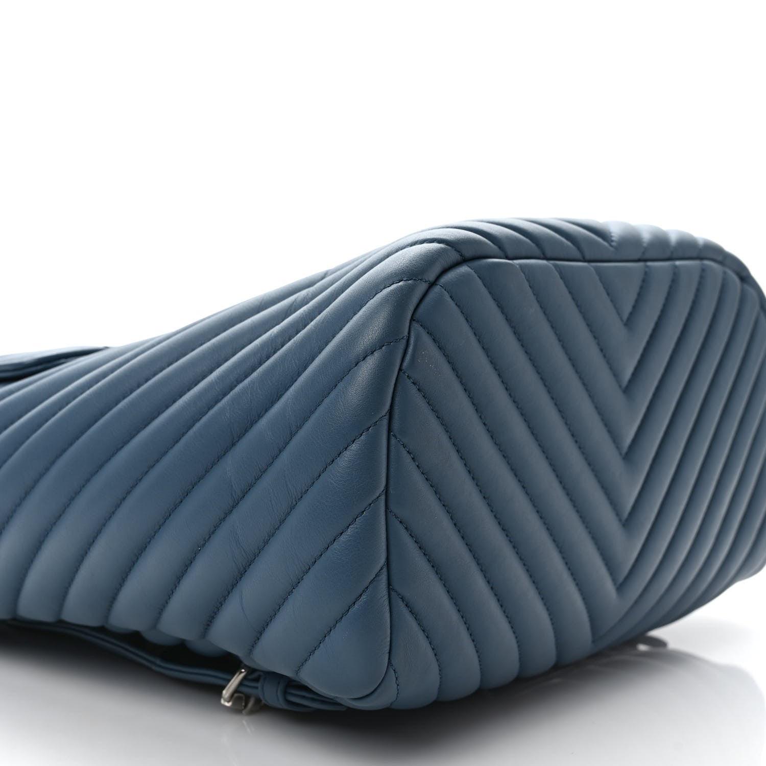 Chanel Calfskin Chevron Quilted Large Urban Spirit Backpack Light Blue 8 of 9