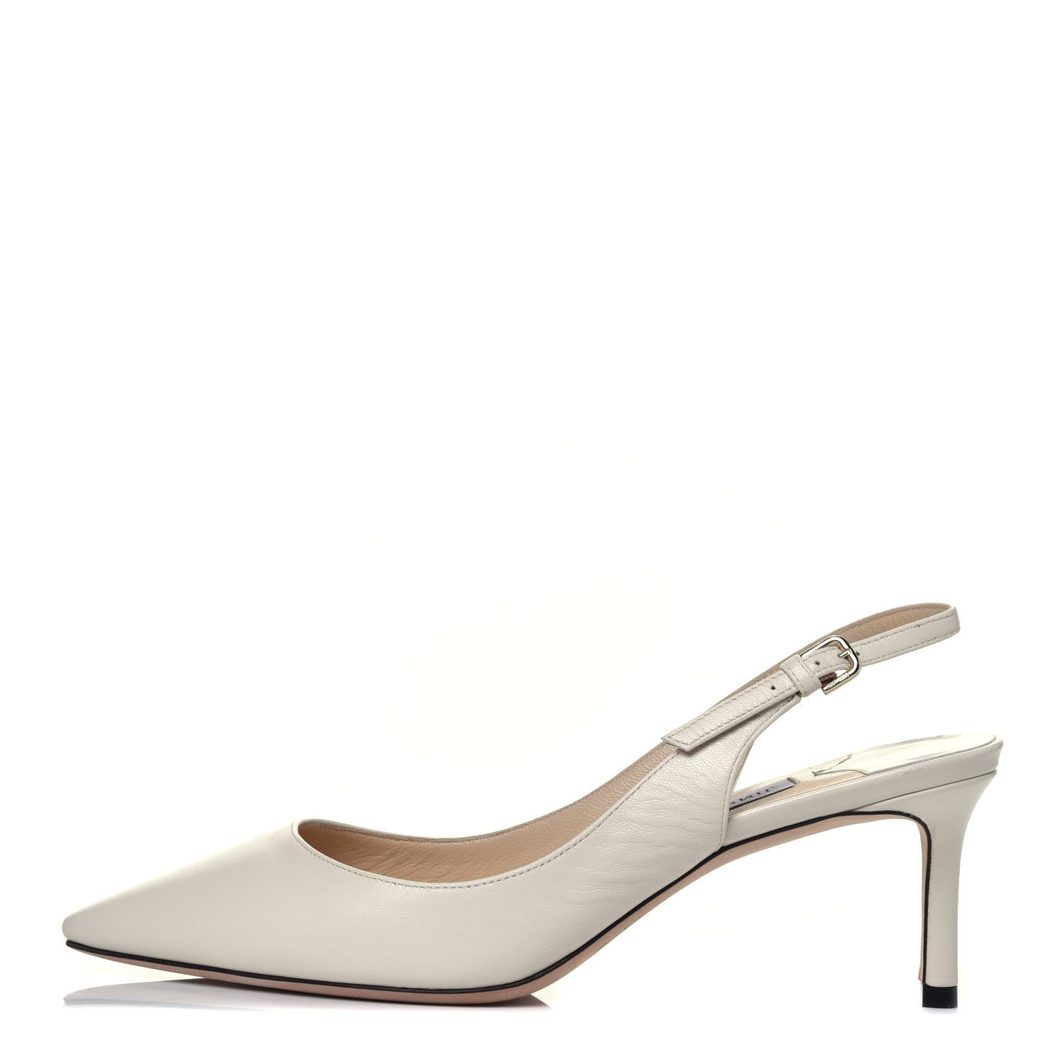 Jimmy Choo Kid Erin 60 Slingback Pumps 38.5 Chalk 1 of 7