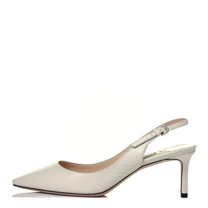 Jimmy Choo Kid Erin 60 Slingback Pumps 38.5 Chalk 1 of 7