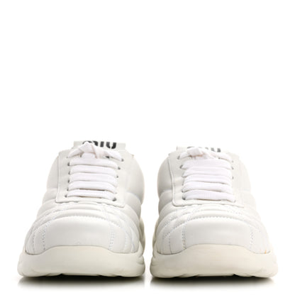 Miu Miu Nappa Quilted Sneakers 35 White 3 of 13