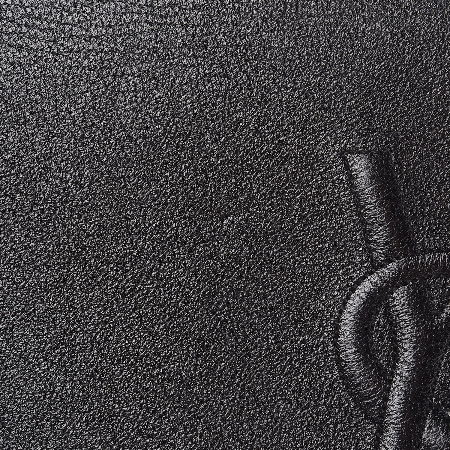 Saint Laurent Calfskin Monogram Large Belle De Jour Clutch Black 8 of 10