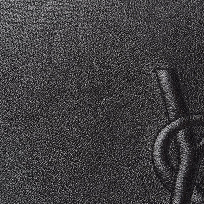 Saint Laurent Calfskin Monogram Large Belle De Jour Clutch Black 8 of 10