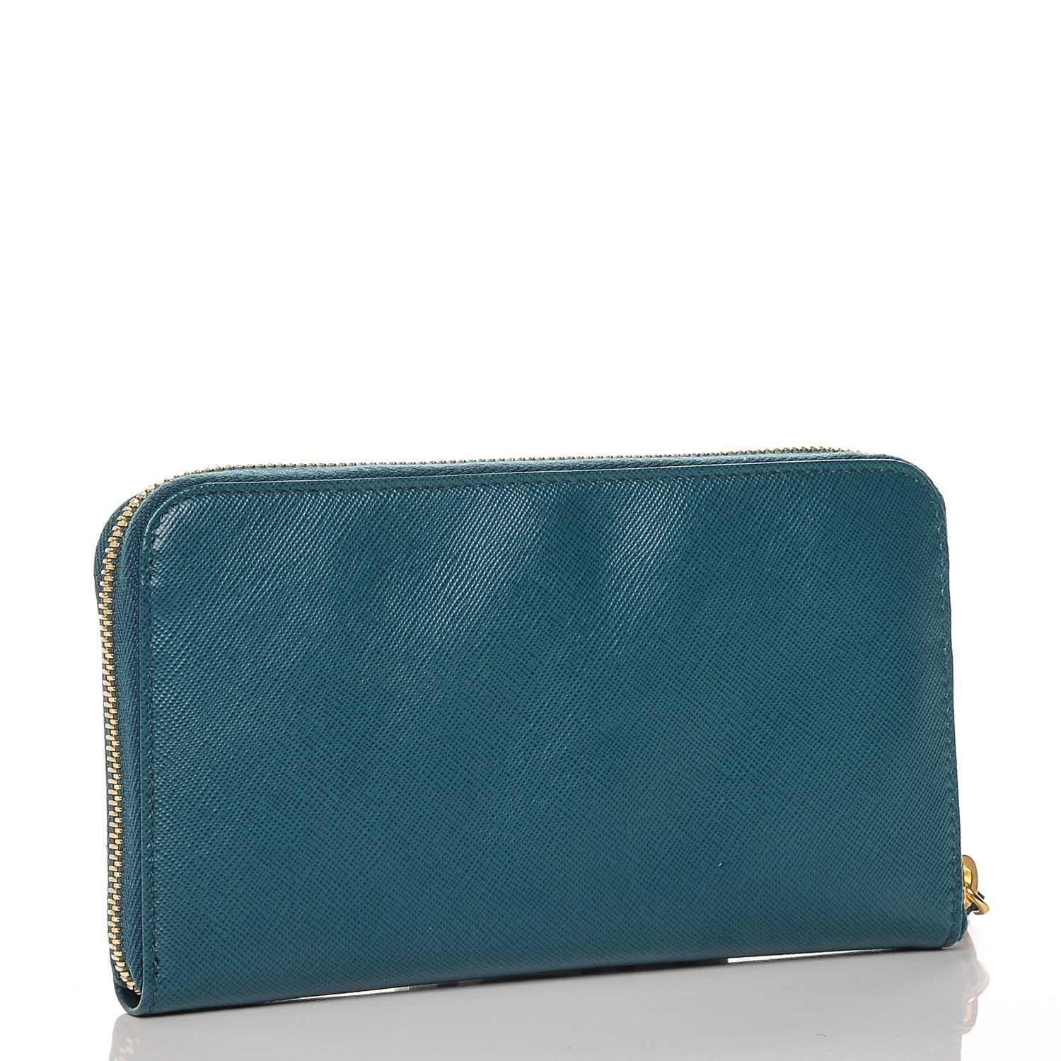 Prada Saffiano Metal Zip Around Wallet Ottanio 3 of 6