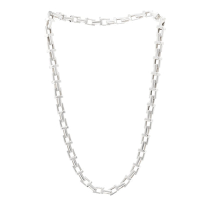 Tiffany Sterling Silver Tiffany T Chain Necklace 3 of 4
