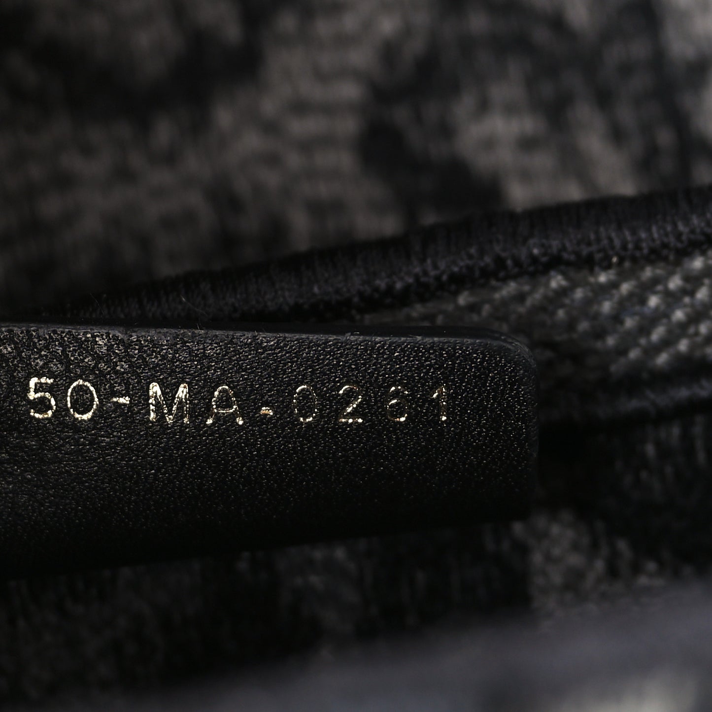 Canvas Mizza Embroidered Saddle Bag Gray