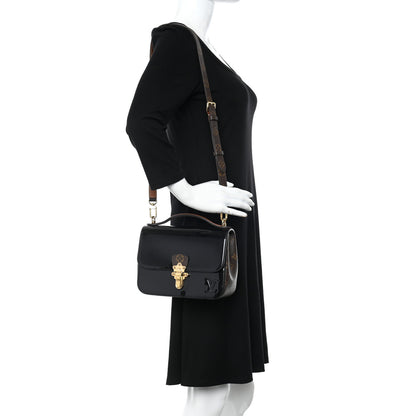 Louis Vuitton Patent Calfskin Monogram Cherrywood BB Black 2 of 12