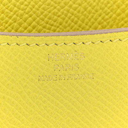 Hermes Epsom Constance 18 Lime 7 of 10