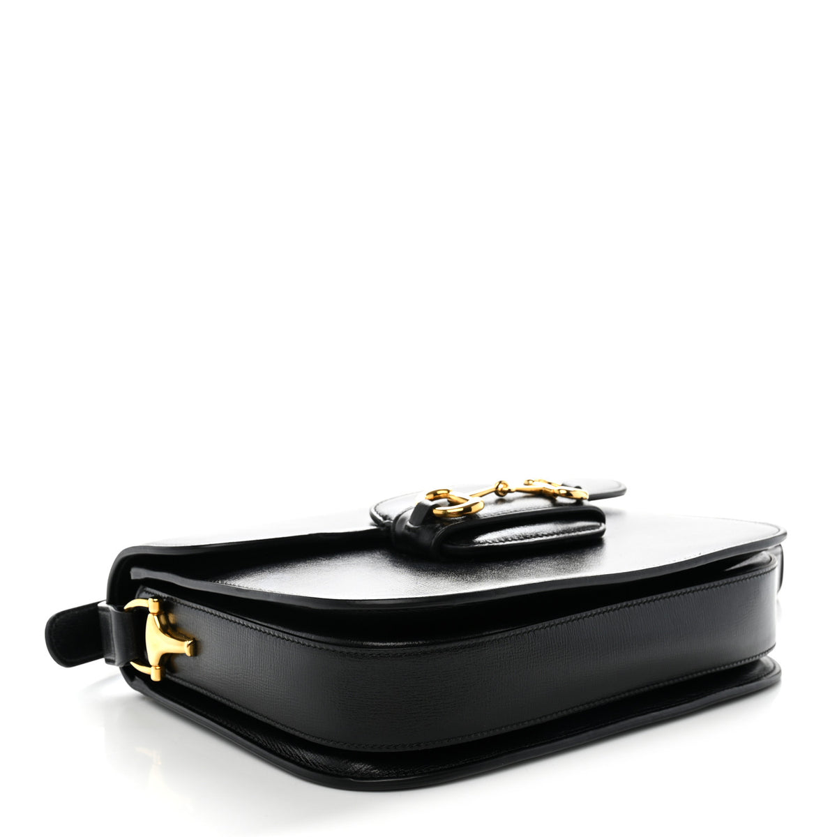 Gucci Azalea Calfskin Horsebit 1955 Shoulder Bag Black 4 of 12
