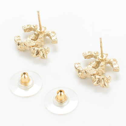 Chanel Pearl CC Earrings Gold 3 of 4