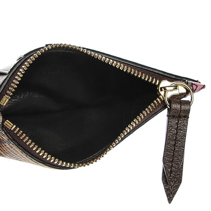 Gucci GG Supreme Monogram Bengal Coin Case Card Holder Beige Crop Pink New Acero 5 of 6