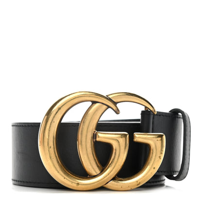 Gucci Calfskin Double G 40mm Belt 90 36 Black 1 of 7