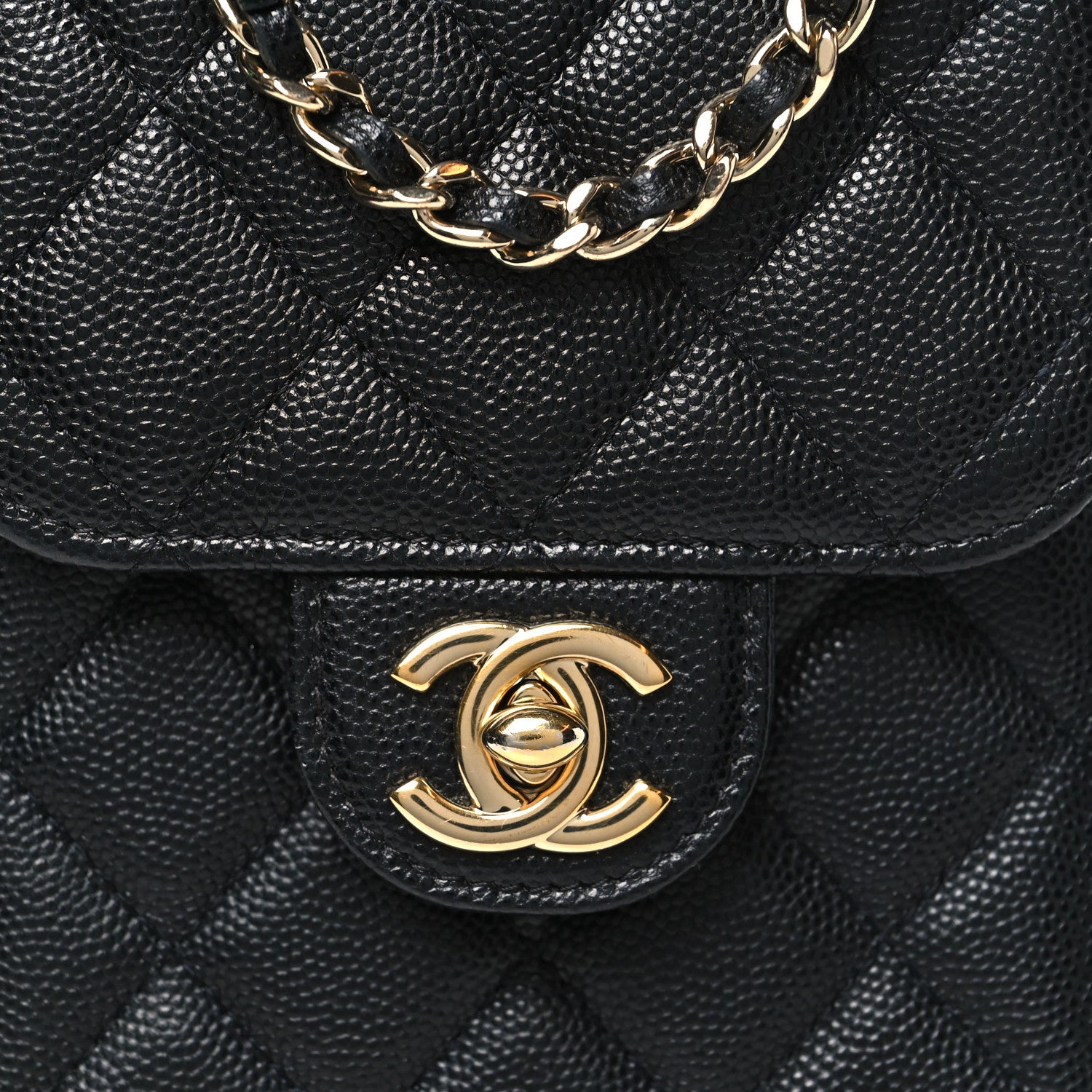 Chanel Caviar Quilted Classic Phone Holder Black 9 of 13