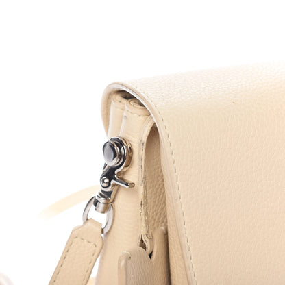 Balenciaga Grained Calfskin Le Dix Soft Courrier Blanc Creme 12 of 14
