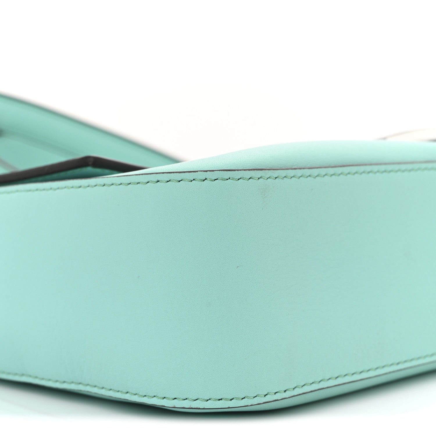 Fendi X TIFFANY Nappa Silver Baguette Blue Tiffany Silver 9 of 11
