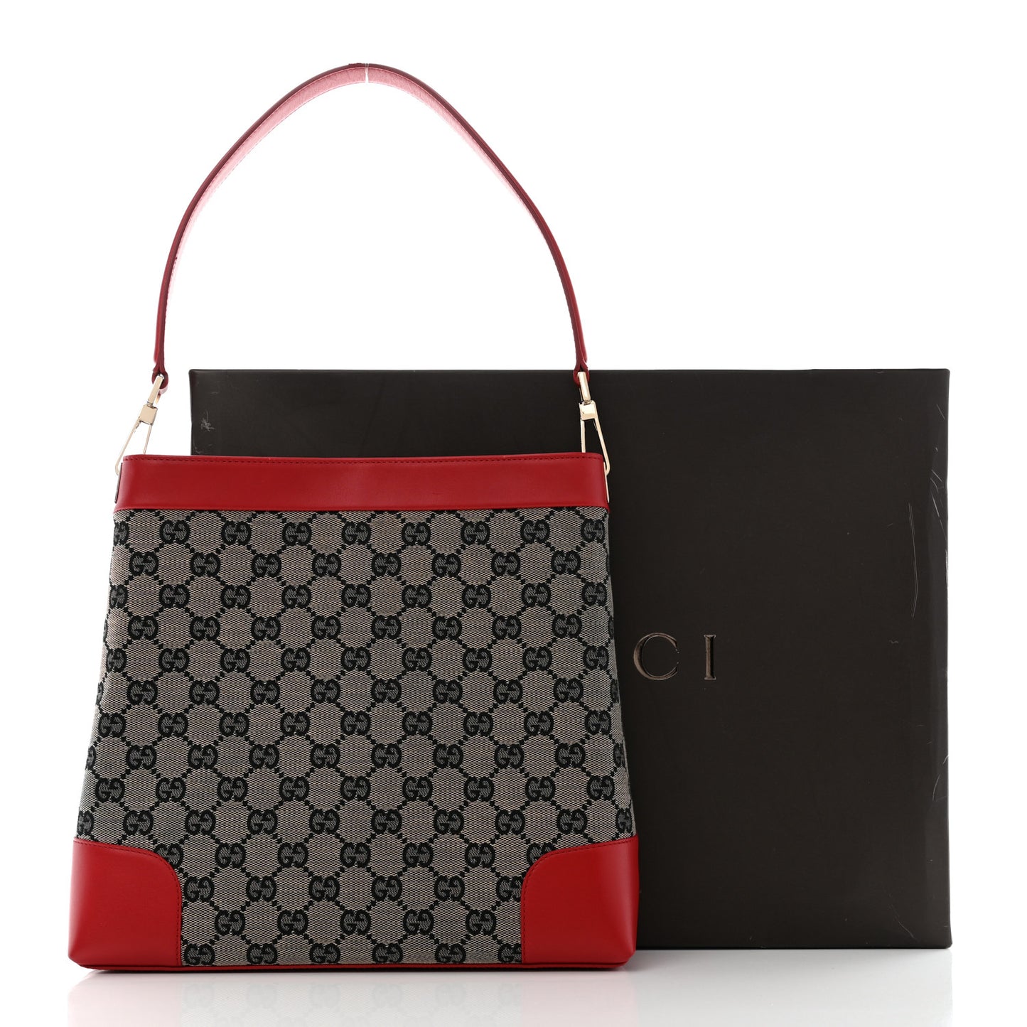 Monogram Shoulder Bag Dark Red