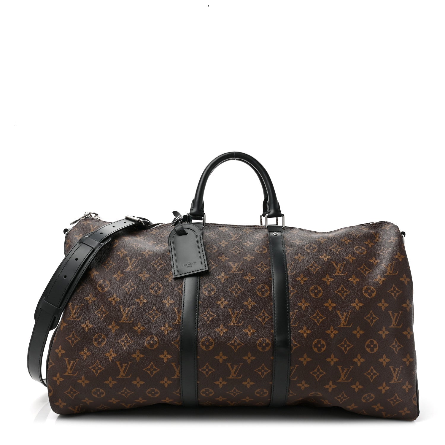 Louis Vuitton LOUIS VUITTON Monogram Macassar Keepall Bandouliere 55 1 of 11
