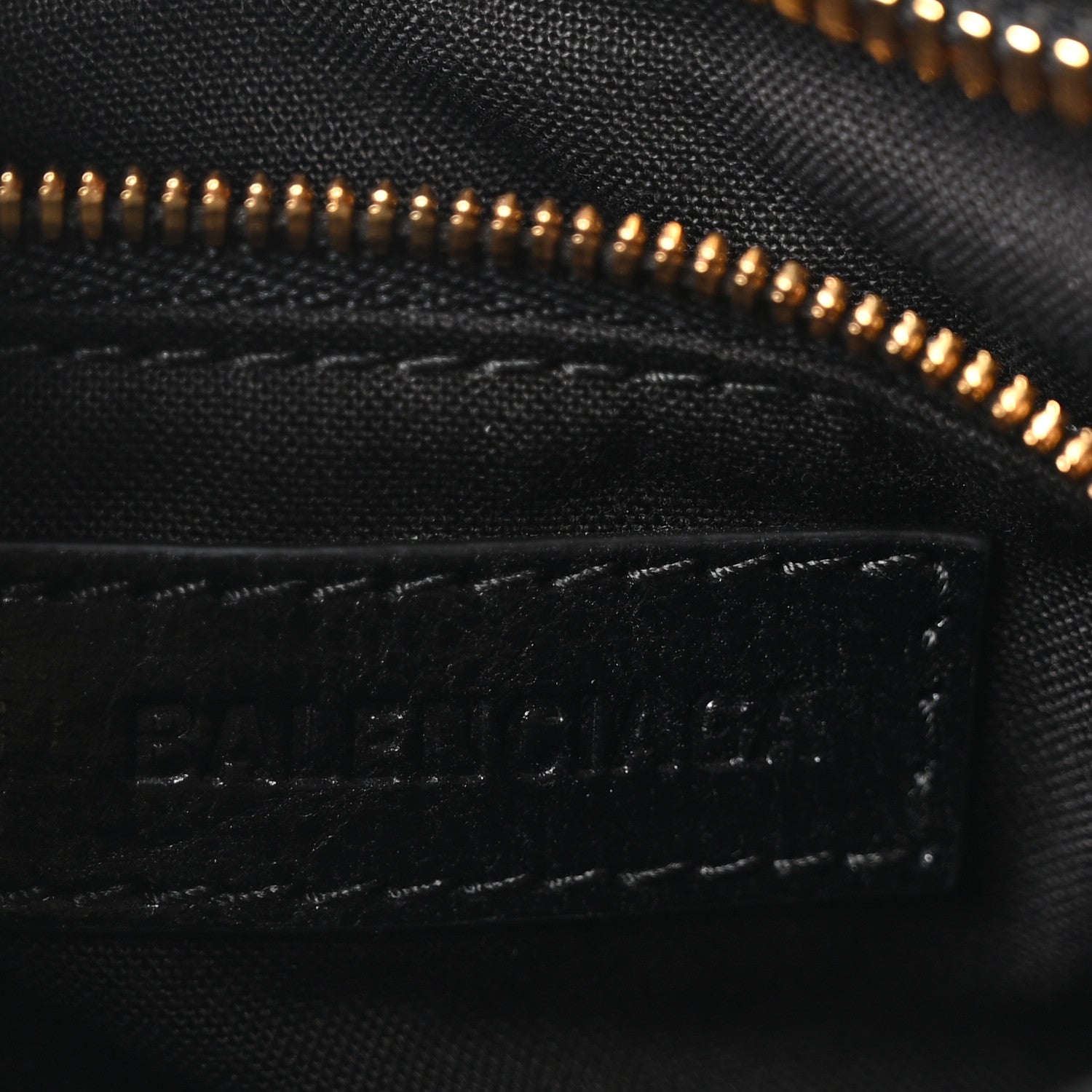 Balenciaga Agneau Arena Gold Hardware Small Le City Black 6 of 10