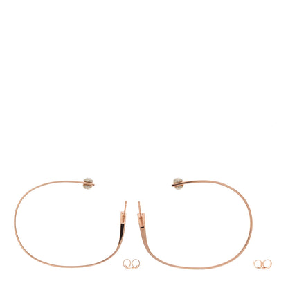 Louis Vuitton LOUIS VUITTON Nanogram Hoop Earrings Pink Gold 3 of 6