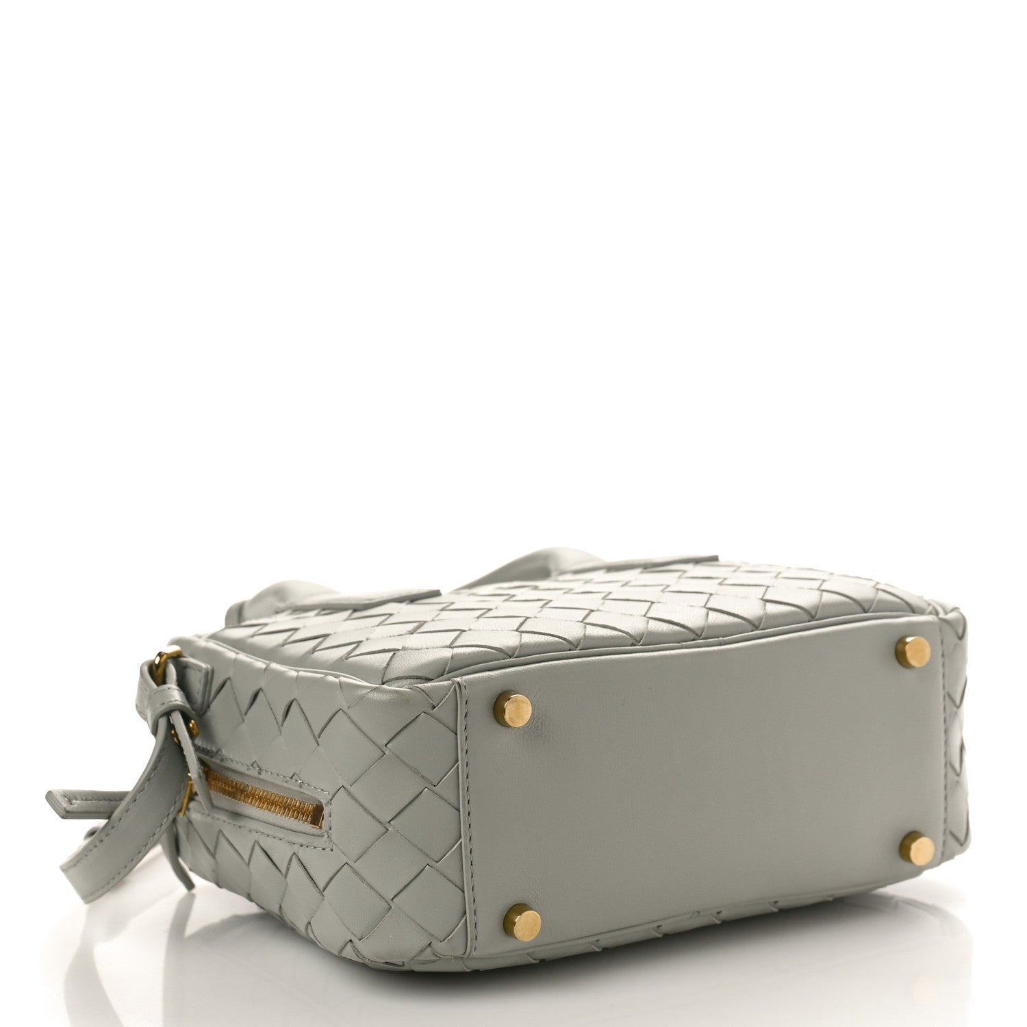 Bottega Veneta Lambskin Intrecciato Small Getaway Agate Grey 4 of 9