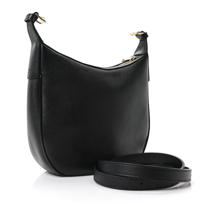 Celine Supple Calfskin Cuir Triomphe Small Heloise Shoulder Bag Black 2 of 8