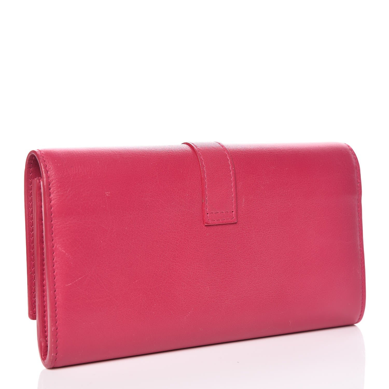 Saint Laurent Calfskin Classic Y Ligne Clutch Fuchsia 3 of 11