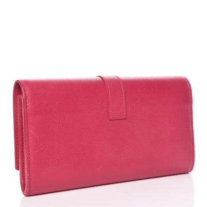 Saint Laurent Calfskin Classic Y Ligne Clutch Fuchsia 3 of 11