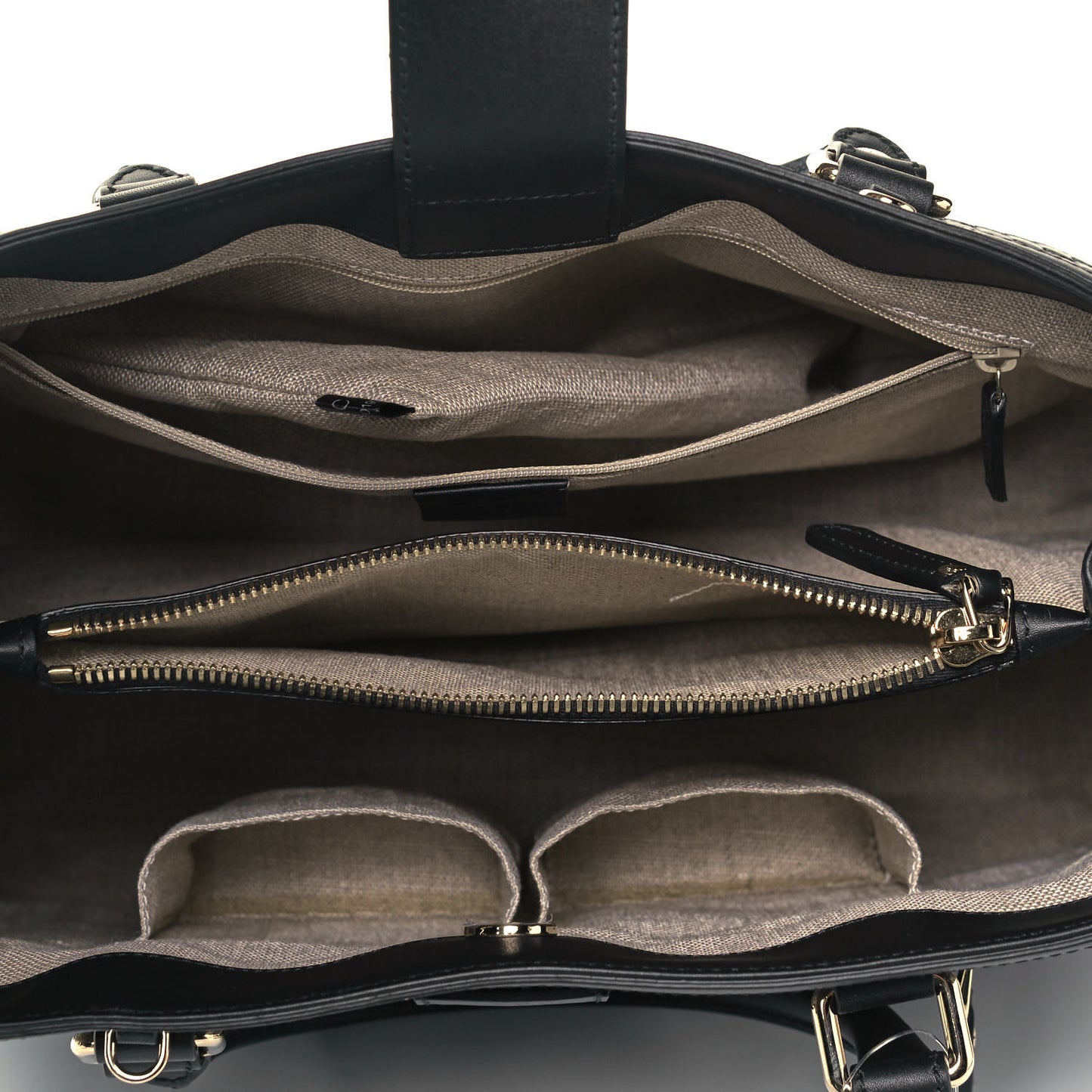 Soft Microguccissima Medium Tote Black