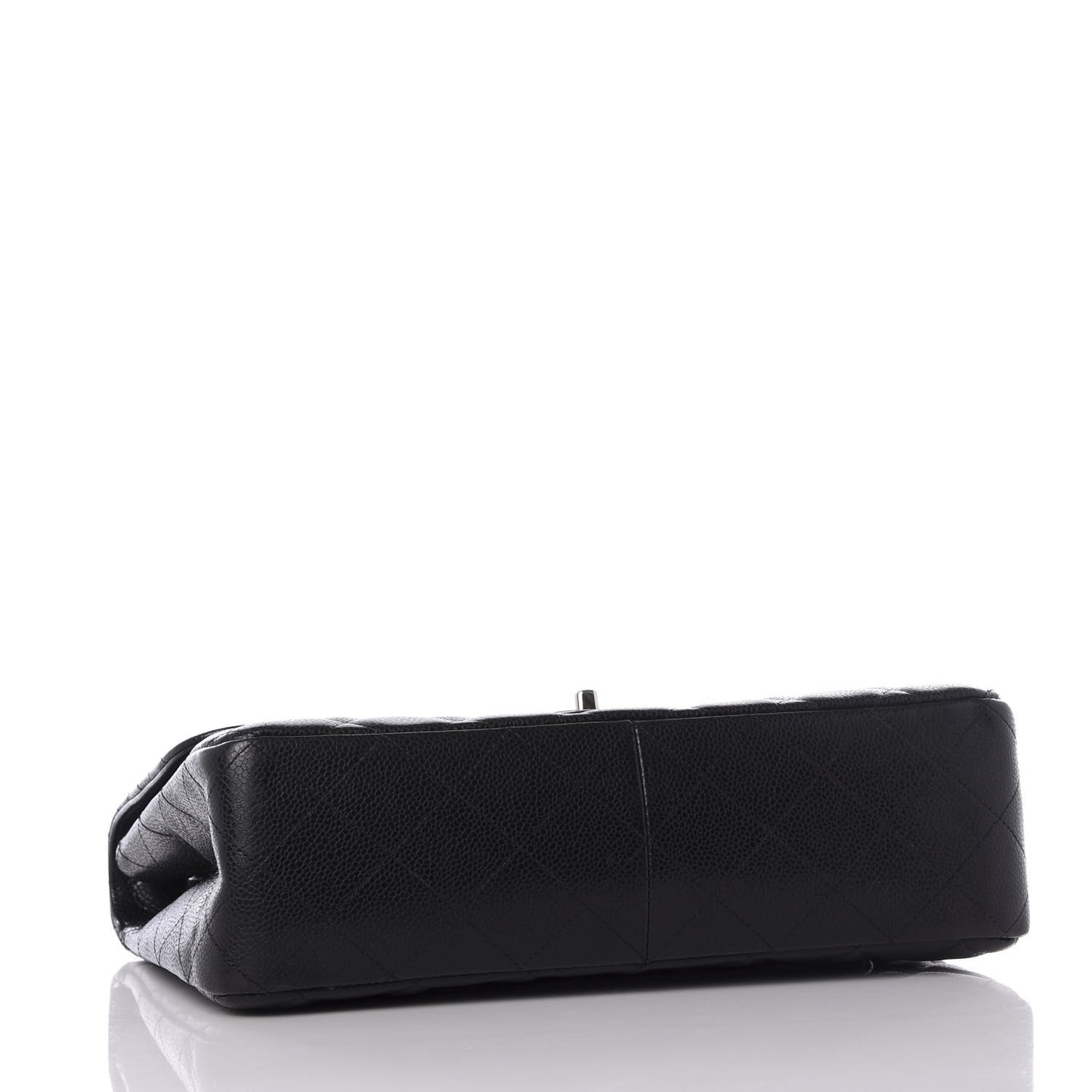 Caviar Quilted Jumbo Single Flap Black