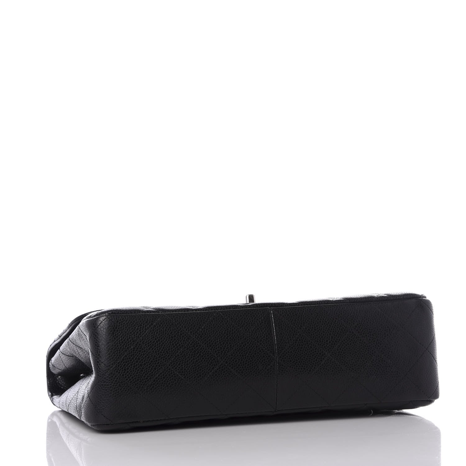 Chanel Caviar Quilted Jumbo Single Flap Black 3 of 9