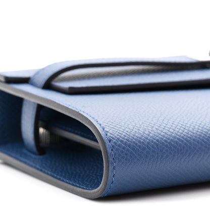 Hermes Epsom Kelly Wallet To Go Bleu Tie 9 of 11