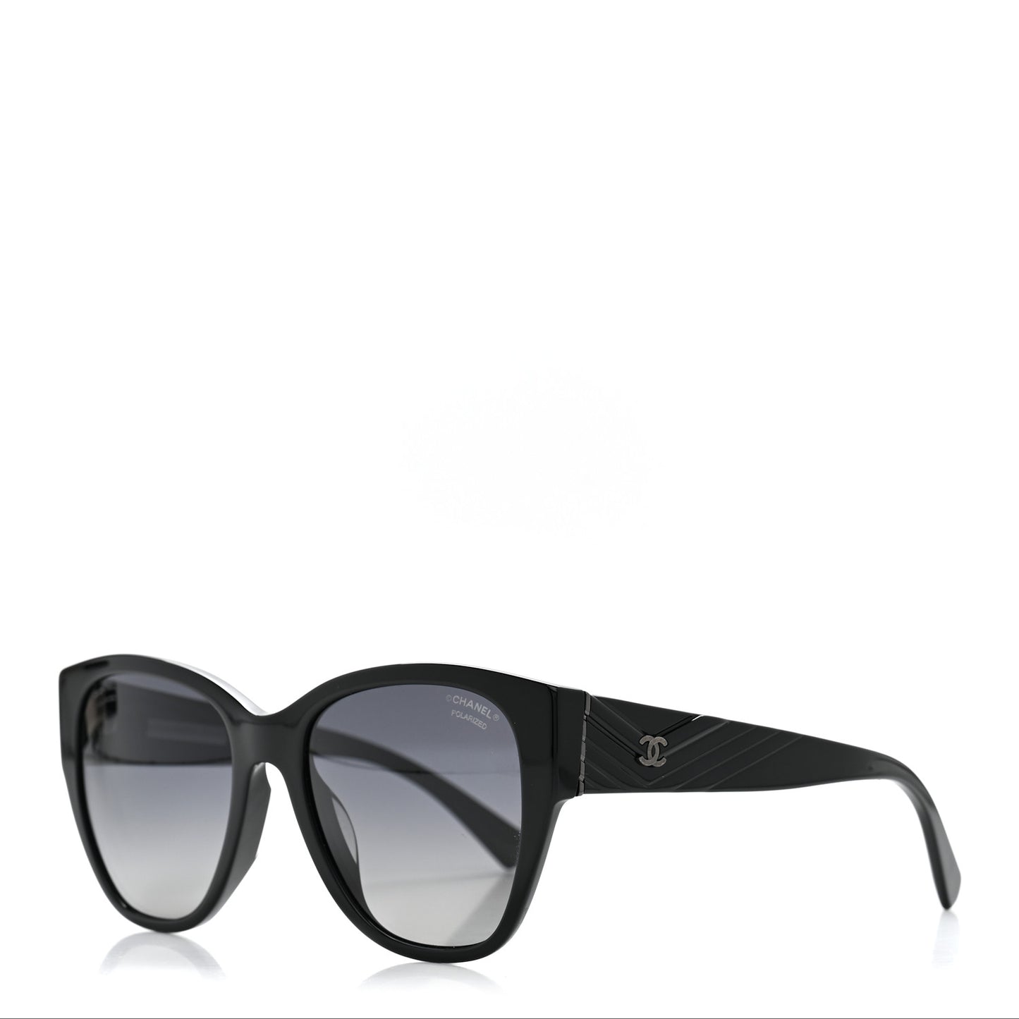 Acetate Polarized Butterfly CC Sunglasses 5412-A Black