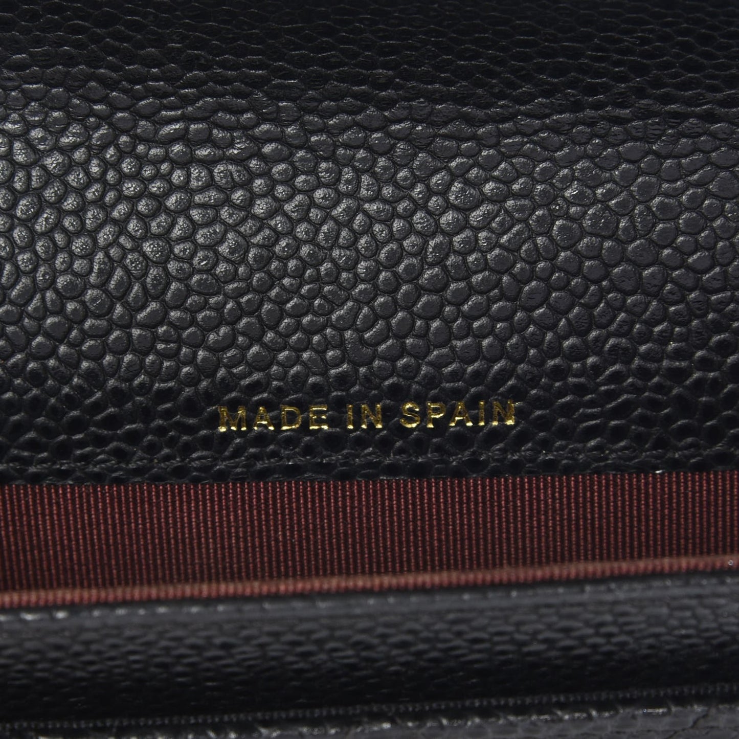 Caviar Quilted Flap Card Holder Black