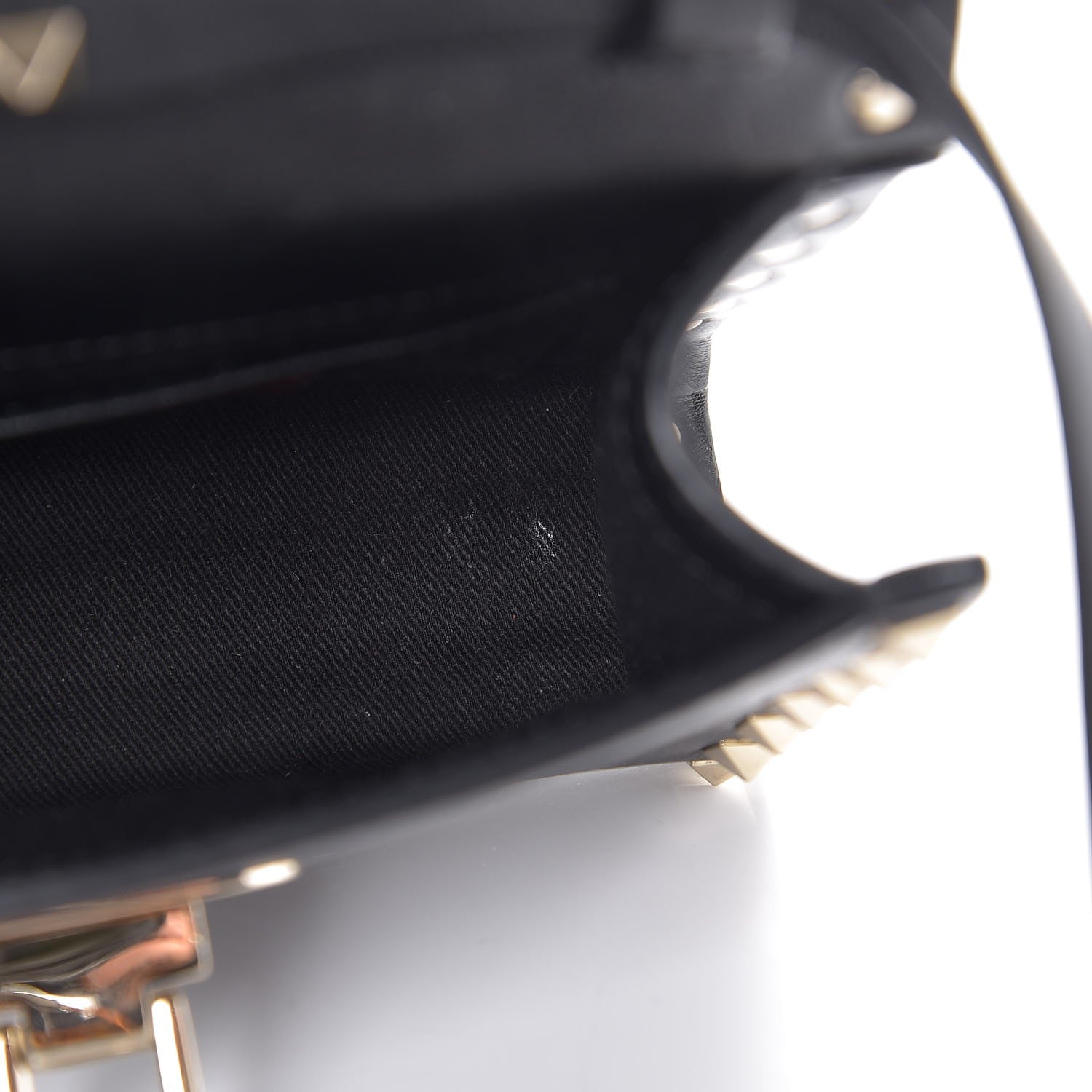 Valentino Garavani Vitello Mini Rockstud Flip Lock Crossbody Bag Black 7 of 7