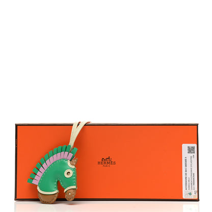 Hermes Milo Lambskin Geegee Savannah Bag Charm Chai Menthe Craie Mauve Sylvestre 4 of 4