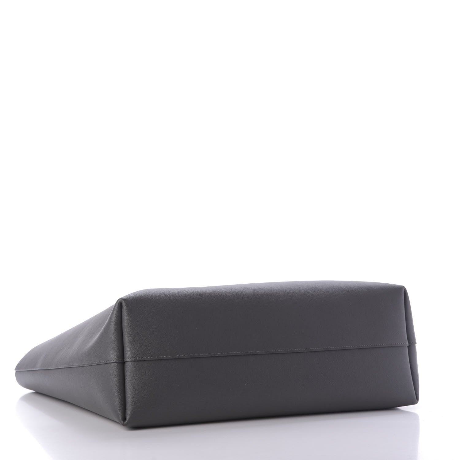 Saint Laurent Calfskin Large Shopping Tote Dark Grey 4 of 8