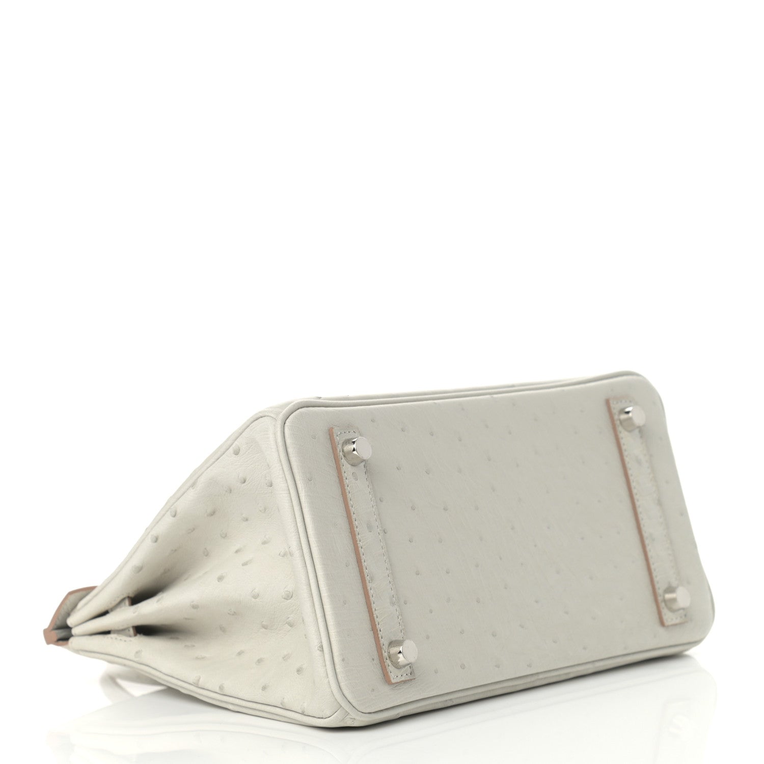 Hermes Ostrich Birkin 25 Gris Perle 4 of 10