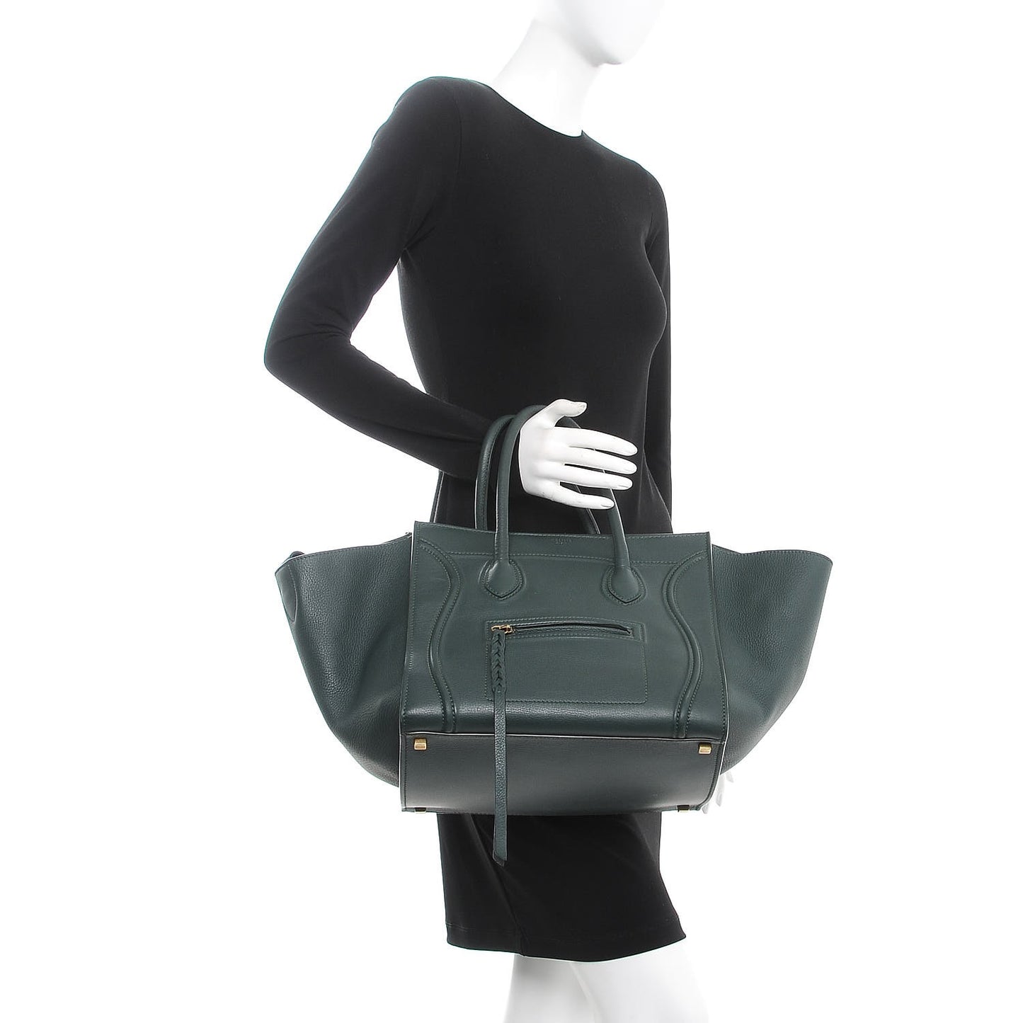 Supple Calfskin Medium Phantom Luggage Forest