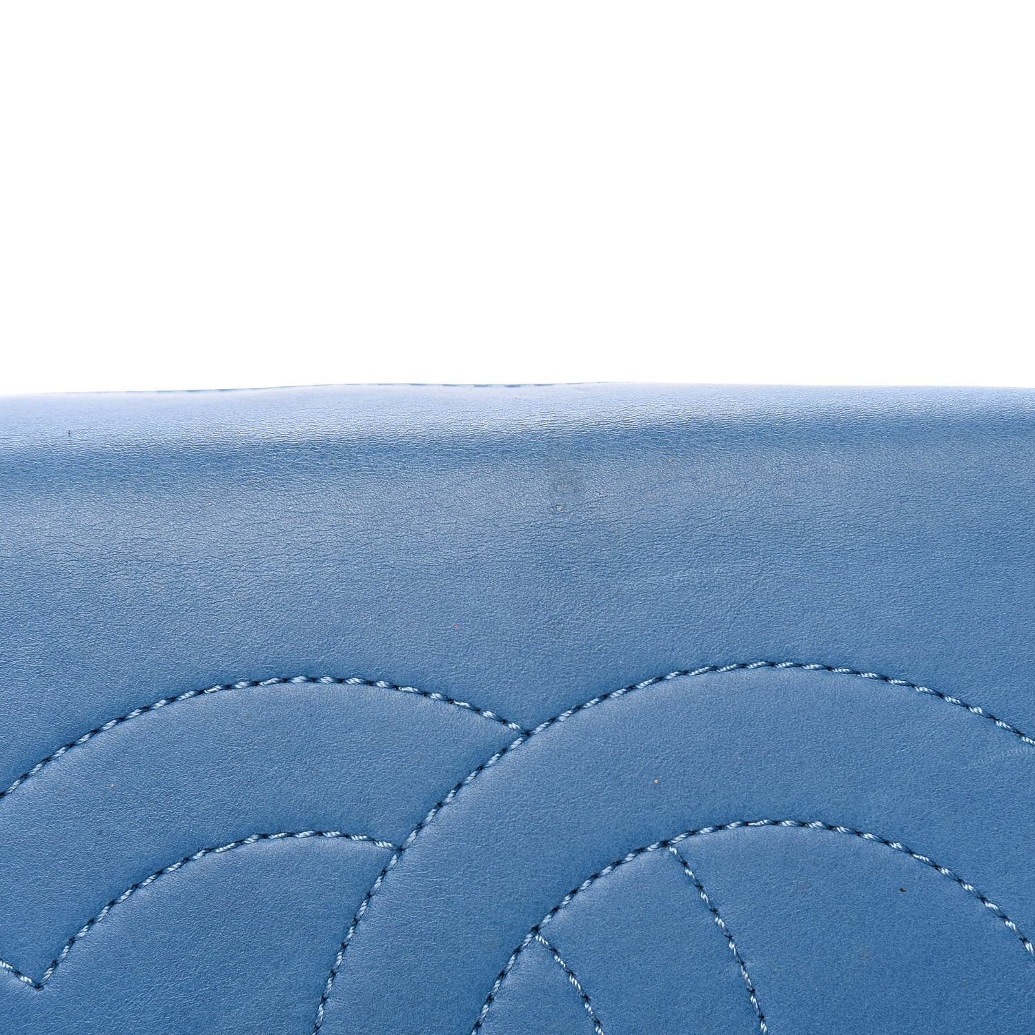 Chanel Calfskin Quilted Easy Shopping Tote Blue 12 of 12