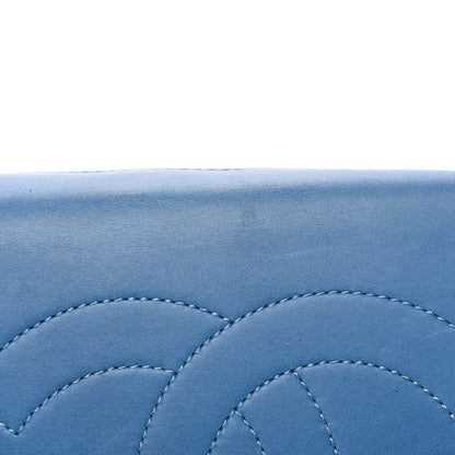 Chanel Calfskin Quilted Easy Shopping Tote Blue 12 of 12
