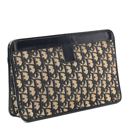Christian Dior Monogram Pouch Clutch Navy Blue 2 of 6