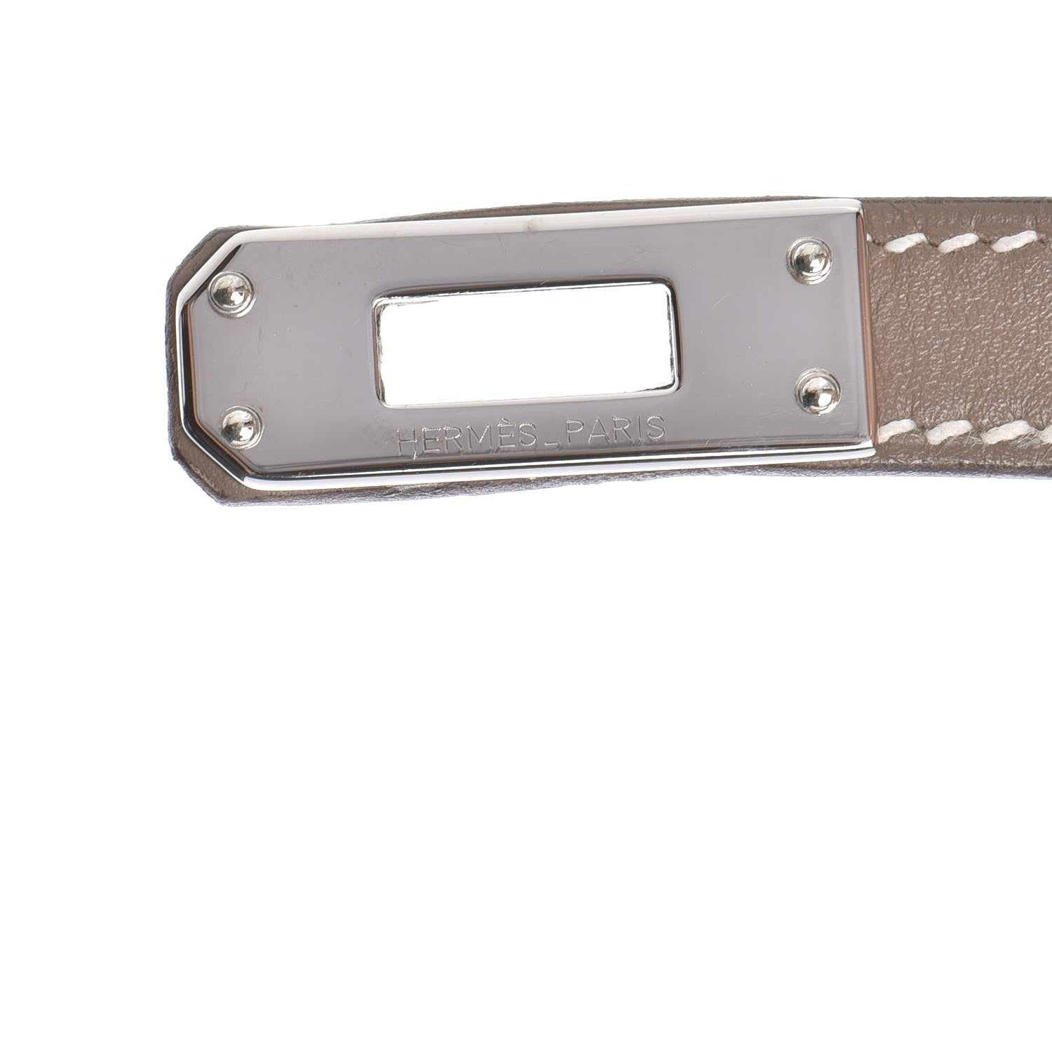 Hermes Swift Kelly Pochette Clutch Etoupe 9 of 20