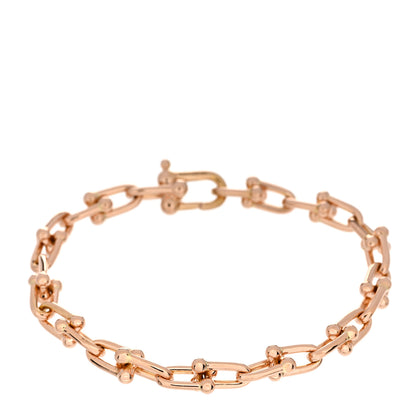 Tiffany 18K Rose Gold Small HardWear Link Bracelet 1 of 3